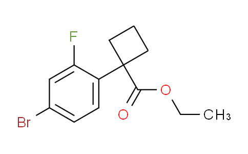 CAS No. 1346689-87-9, ethyl 1-(4-bromo-2-fluorophenyl)cyclobutanecarboxylate