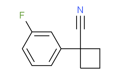 CAS No. 179411-83-7, 1-(3-Fluorophenyl)cyclobutanecarbonitrile