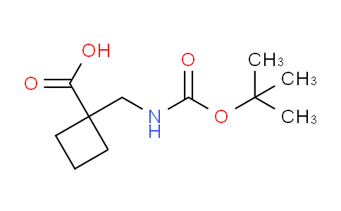CAS No. 220145-21-1, 1-(((tert-butoxycarbonyl)amino)methyl)cyclobutane-1-carboxylic acid