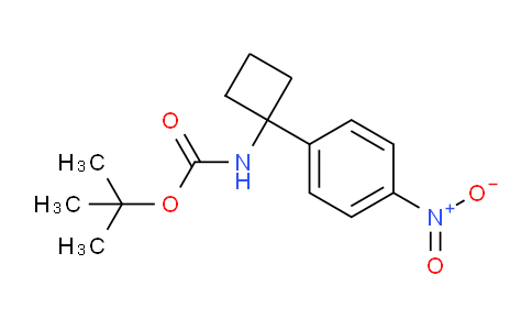 CAS No. 1359656-25-9, tert-Butyl (1-(4-nitrophenyl)cyclobutyl)carbamate