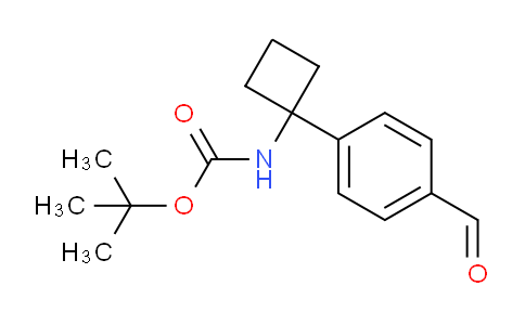 CAS No. 1259223-97-6, tert-Butyl 1-(4-formylphenyl)cyclobutylcarbamate