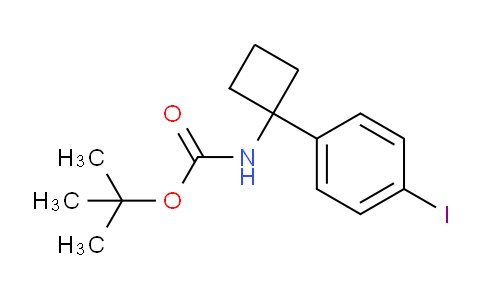 CAS No. 1259224-08-2, tert-Butyl 1-(4-iodophenyl)cyclobutylcarbamate