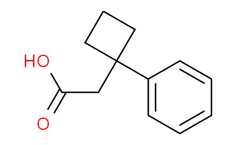 CAS No. 7306-17-4, 2-(1-Phenylcyclobutyl)acetic acid