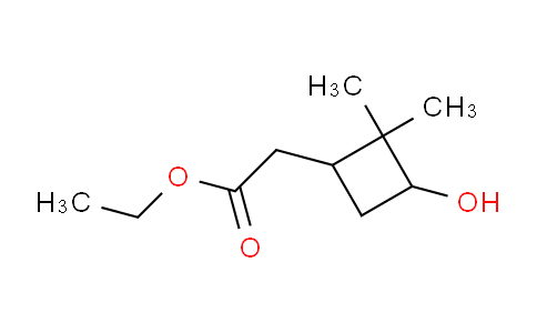 CAS No. 54010-27-4, ethyl 2-(3-hydroxy-2,2-dimethylcyclobutyl)acetate