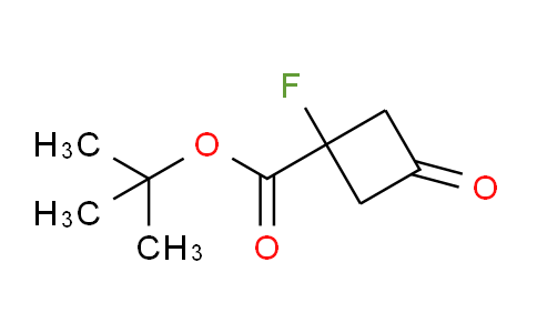 CAS No. 2231676-34-7, tert-butyl 1-fluoro-3-oxo-cyclobutanecarboxylate