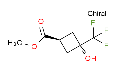 CAS No. 2411591-41-6, methyl trans-3-hydroxy-3-(trifluoromethyl)cyclobutanecarboxylate