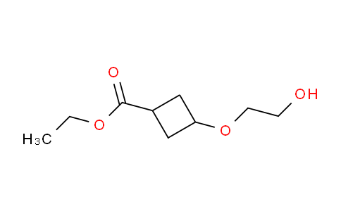 CAS No. 2168096-33-9, ethyl 3-(2-hydroxyethoxy)cyclobutane-1-carboxylate