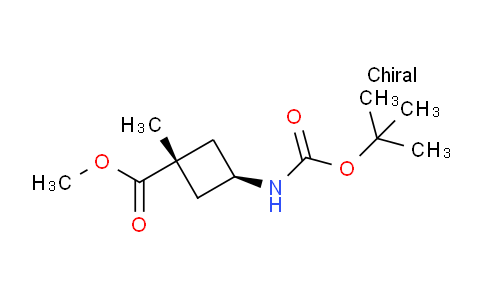 CAS No. 1946010-92-9, methyl rel-(1r,3s)-3-{[(tert-butoxy)carbonyl]amino}-1-methylcyclobutane-1-carboxylate