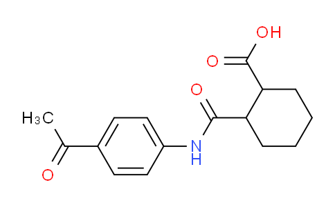 CAS No. 324061-21-4, 2-{[(4-acetylphenyl)amino]carbonyl}cyclohexanecarboxylic acid