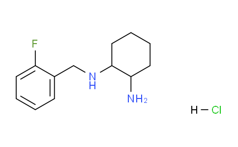 CAS No. 1353953-25-9, N1-(2-fluorobenzyl)cyclohexane-1,2-diamine hydrochloride
