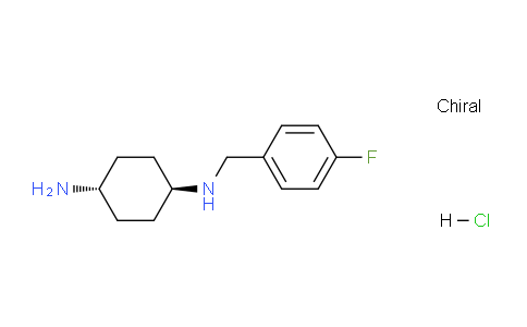 CAS No. 1366386-71-1, (1r,4r)-N1-(4-fluorobenzyl)cyclohexane-1,4-diamine hydrochloride