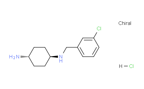 CAS No. 1366386-58-4, trans-N1-(3-Chlorobenzyl)cyclohexane-1,4-diamine hydrochloride