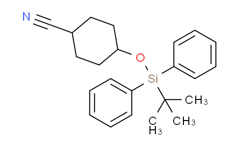 CAS No. 141336-97-2, 4-((tert-butyldiphenylsilyl)oxy)cyclohexane-1-carbonitrile
