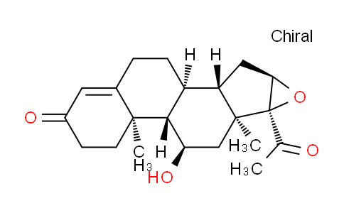 CAS No. 19427-36-2, (6aR,6bS,7R,8aS,8bS,9aR,10aS,10bS)-8b-acetyl-7-hydroxy-6a,8a-dimethyl-1,2,5,6,6a,6b,7,8,8a,8b,9a,10,10a,10b-tetradecahydro-4H-naphtho[2',1':4,5]indeno[1,2-b]oxiren-4-one