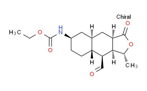 CAS No. 900180-06-5, ethyl ((1R,3aR,4aR,6R,8aR,9S,9aS)-9-formyl-1-methyl-3-oxododecahydronaphtho[2,3-c]furan-6-yl)carbamate