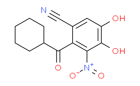 CAS No. 1202893-21-7, 2-(cyclohexanecarbonyl)-4,5-dihydroxy-3-nitrobenzonitrile