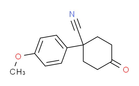 CAS No. 5309-14-8, 1-(4-methoxyphenyl)-4-oxocyclohexane-1-carbonitrile