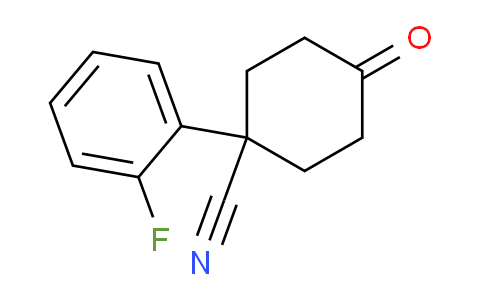 CAS No. 179064-61-0, 1-(2-Fluorophenyl)-4-oxocyclohexane-1-carbonitrile