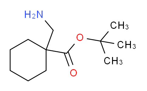CAS No. 1263378-20-6, tert-butyl 1-(aminomethyl)cyclohexane-1-carboxylate