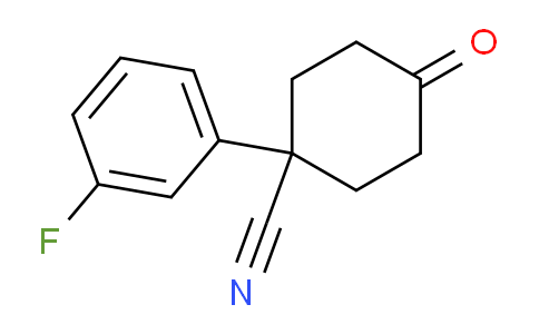 CAS No. 577036-07-8, 1-(3-fluorophenyl)-4-oxocyclohexane-1-carbonitrile