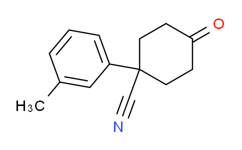 CAS No. 73312-15-9, 4-oxo-1-(m-tolyl)cyclohexane-1-carbonitrile