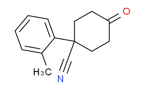 CAS No. 65619-09-2, 4-oxo-1-(o-tolyl)cyclohexane-1-carbonitrile