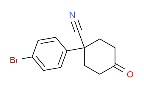 CAS No. 65619-28-5, 1-(4-bromophenyl)-4-oxocyclohexane-1-carbonitrile