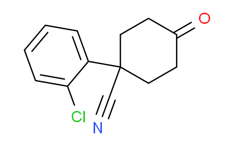 CAS No. 65618-88-4, 1-(2-chlorophenyl)-4-oxocyclohexane-1-carbonitrile