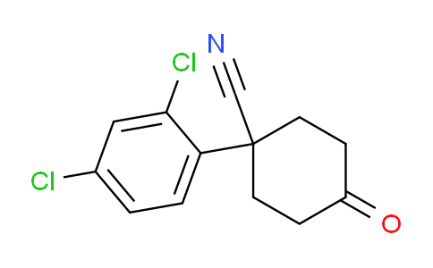 CAS No. 65619-31-0, 1-(2,4-dichlorophenyl)-4-oxocyclohexane-1-carbonitrile