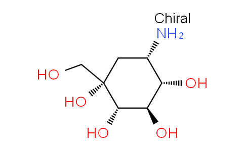 CAS No. 83465-22-9, (1S,2S,3R,4S,5S)-5-Amino-1-(hydroxymethyl)cyclohexane-1,2,3,4-tetraol