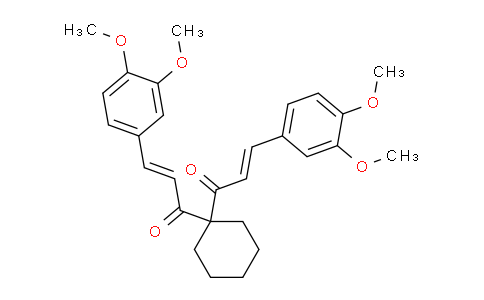 CAS No. 1226895-15-3, (2E,2'E)-1,1'-(cyclohexane-1,1-diyl)bis(3-(3,4-dimethoxyphenyl)prop-2-en-1-one)