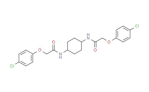 CAS No. 548470-11-7, N,N'-(cyclohexane-1,4-diyl)bis(2-(4-chlorophenoxy)acetamide)