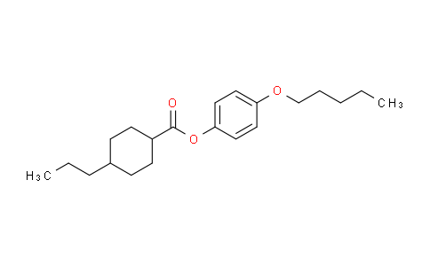 CAS No. 67679-52-1, 4-(pentyloxy)phenyl 4-propylcyclohexane-1-carboxylate