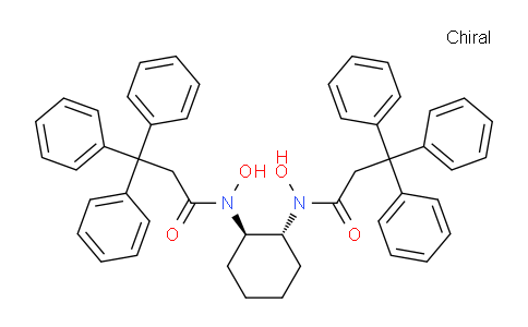 CAS No. 860036-29-9, N,N'-((1R,2R)-cyclohexane-1,2-diyl)bis(N-hydroxy-3,3,3-triphenylpropanamide)