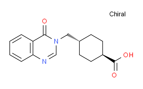 CAS No. 108180-05-8, trans-4-((4-Oxoquinazolin-3(4H)-yl)methyl)cyclohexanecarboxylic acid