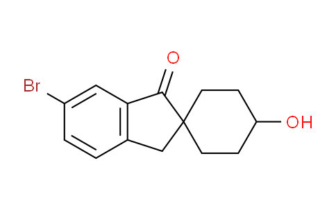 CAS No. 1383985-06-5, 6'-Bromo-4-hydroxyspiro[cyclohexane-1,2'-inden]-1'(3'H)-one