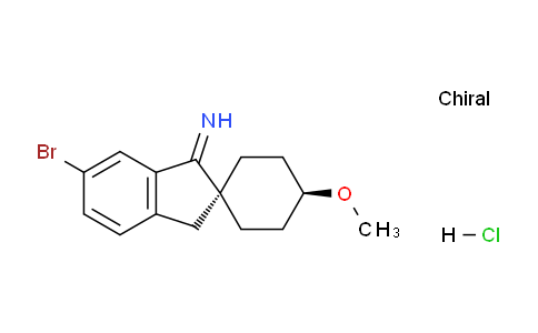 CAS No. 1383985-61-2, trans-6'-Bromo-4-methoxyspiro[cyclohexane-1,2'-inden]-1'(3'H)-imine hydrochloride