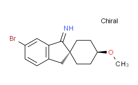 CAS No. 1383986-30-8, trans-6'-Bromo-4-methoxyspiro[cyclohexane-1,2'-inden]-1'(3'H)-imine