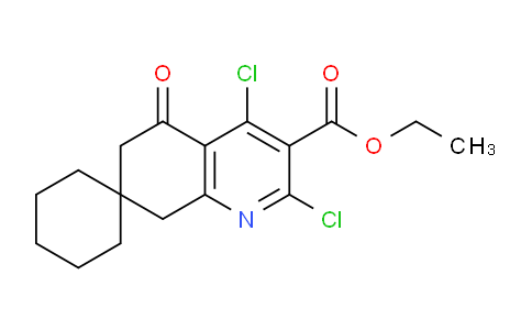 CAS No. 1384265-55-7, Ethyl 2',4'-dichloro-5'-oxo-6',8'-dihydro-5'H-spiro[cyclohexane-1,7'-quinoline]-3'-carboxylate