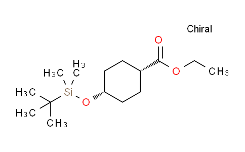 CAS No. 158009-08-6, cis-Ethyl 4-((tert-butyldimethylsilyl)oxy)cyclohexanecarboxylate