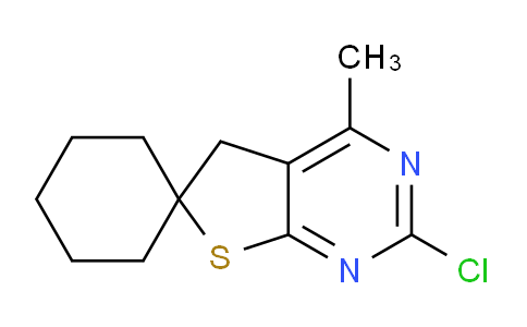 CAS No. 1823812-70-9, 2'-Chloro-4'-methyl-5'H-spiro[cyclohexane-1,6'-thieno[2,3-d]pyrimidine]