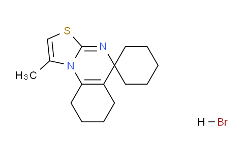 CAS No. 21457-11-4, 1'-Methyl-6',7',8',9'-tetrahydrospiro[cyclohexane-1,5'-thiazolo[3,2-a]quinazoline] hydrobromide
