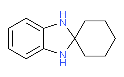 CAS No. 3190-03-2, 1,3-Dihydrospiro[benzo[d]imidazole-2,1'-cyclohexane]