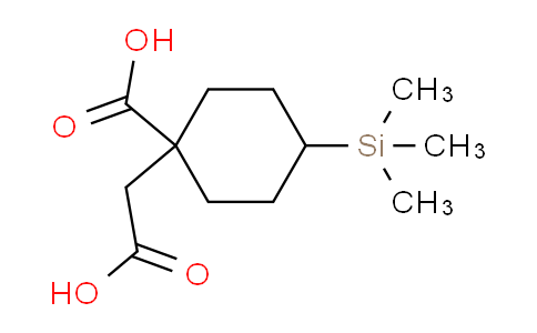 CAS No. 53170-63-1, 1-(Carboxymethyl)-4-(trimethylsilyl)cyclohexanecarboxylic acid