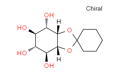 CAS No. 6763-47-9, (3aS,4S,5R,6R,7S,7aR)-Spiro[3a,4,5,6,7,7a-hexahydro-1,3-benzodioxole-2,1'-cyclohexane]-4,5,6,7-tetrol