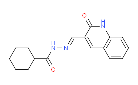 CAS No. 477733-43-0, N'-((2-Oxo-1,2-dihydroquinolin-3-yl)methylene)cyclohexanecarbohydrazide