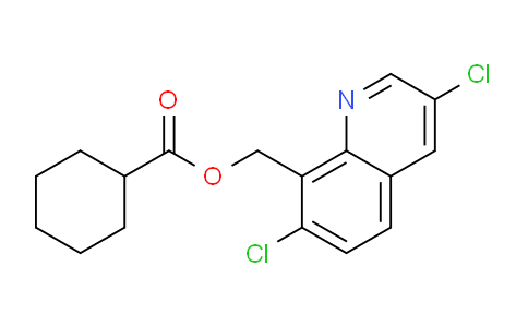 CAS No. 89536-07-2, (3,7-Dichloroquinolin-8-yl)methyl cyclohexanecarboxylate