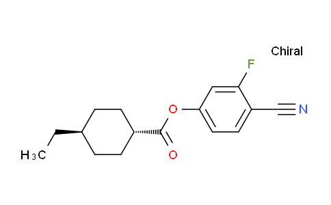 CAS No. 90525-56-7, Trans-4-cyano-3-fluorophenyl 4-ethylcyclohexanecarboxylate