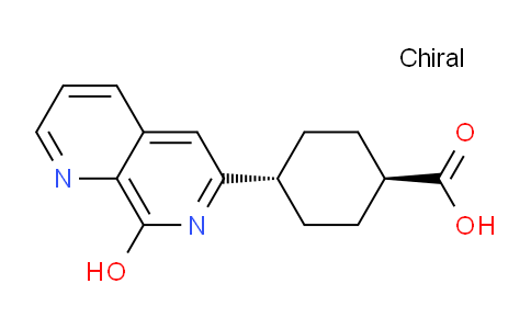 CAS No. 1234349-06-4, trans-4-(8-Hydroxy-1,7-naphthyridin-6-yl)cyclohexanecarboxylic acid
