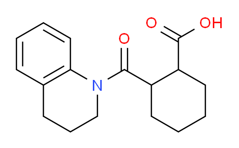 CAS No. 304674-01-9, 2-(1,2,3,4-Tetrahydroquinoline-1-carbonyl)cyclohexanecarboxylic acid